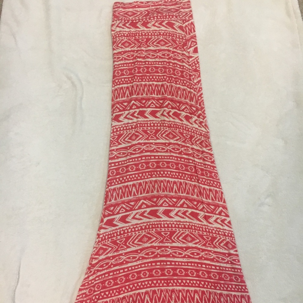 Tribal print maxi skirt